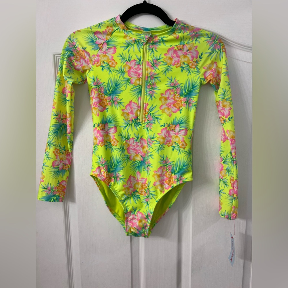 Girls Cat & Jack floral print swimsuit